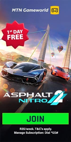 MTN Gameworld — Asphalt Nitro 2, 1st day free