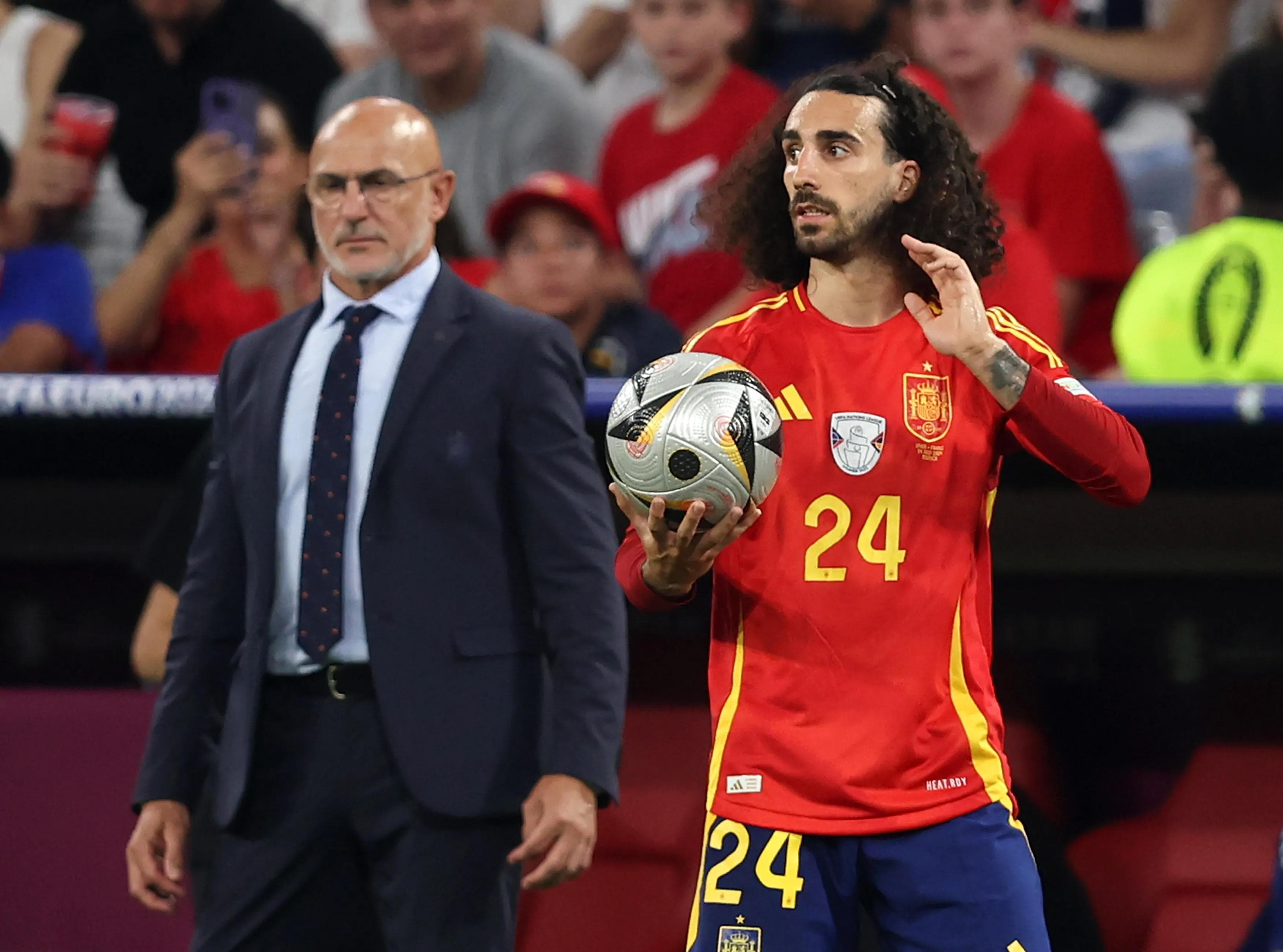 Cucurella keeps promise to get De la Fuente tattoo 