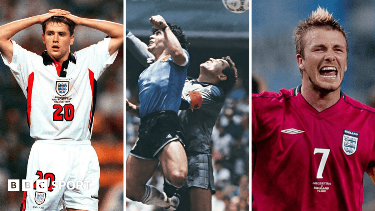 'Animals', Hand of God and Beckham - Argentina and England's World Cup rivalry