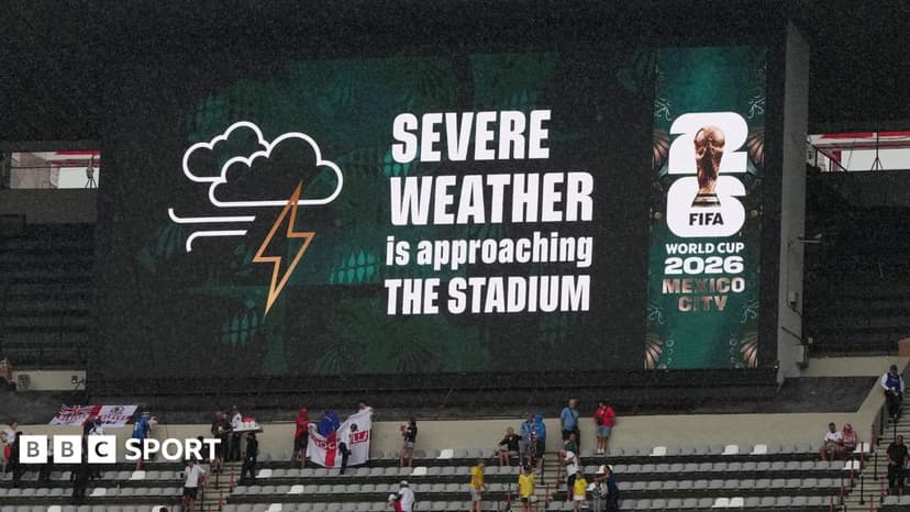 Shelter-in-place order amid storm at Azteca before Mexico-England