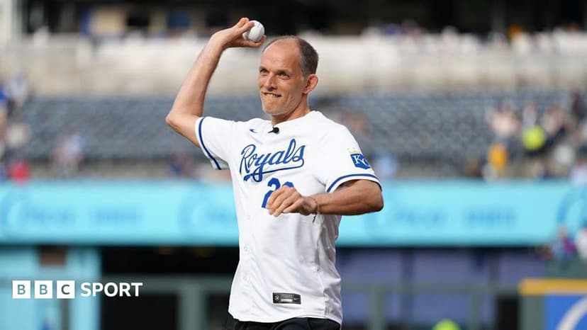 Tuchel throws first pitch as England enjoy downtime