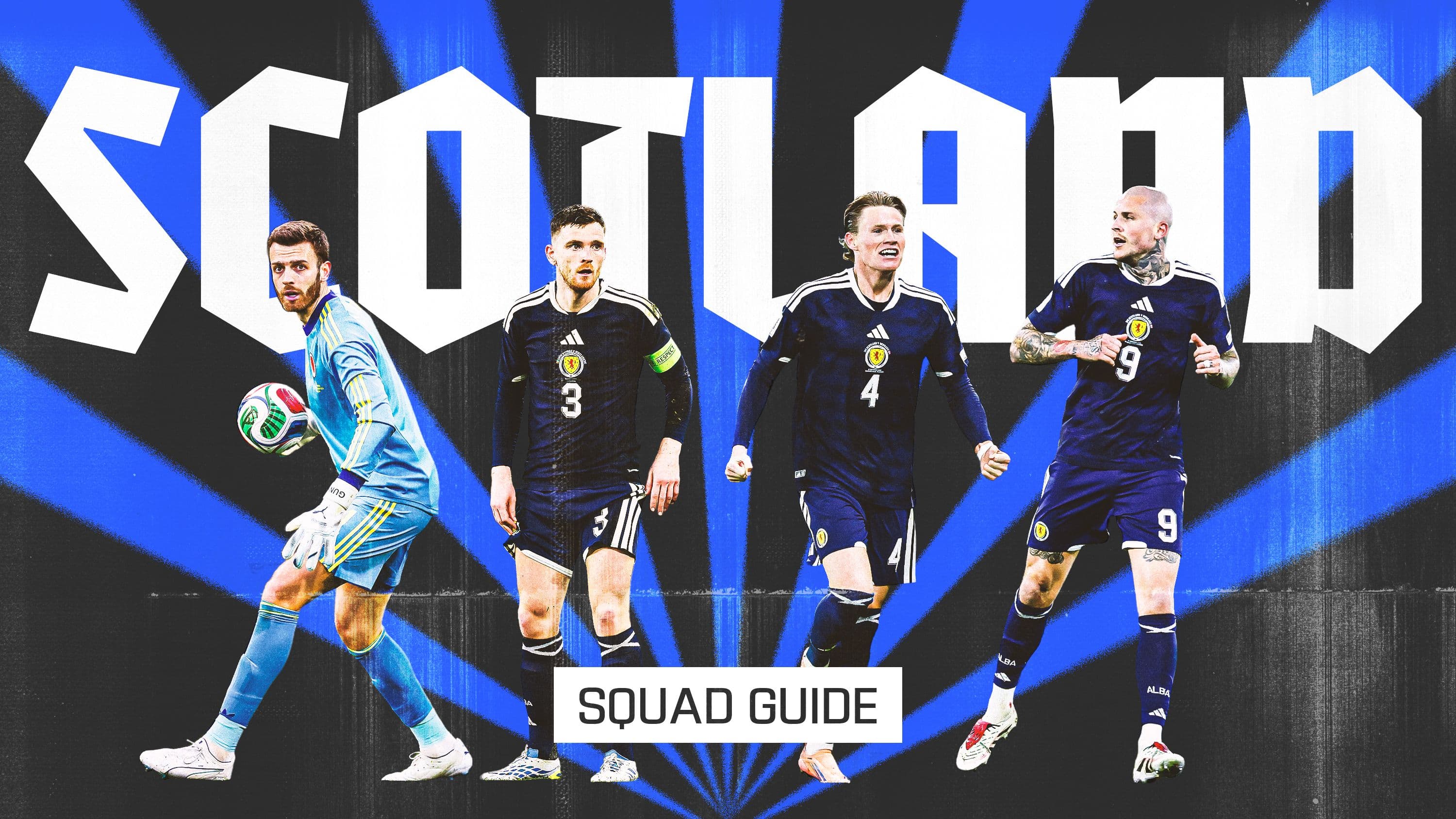 Meet the 26 players in Scotland’s first men's World Cup squad since 1998